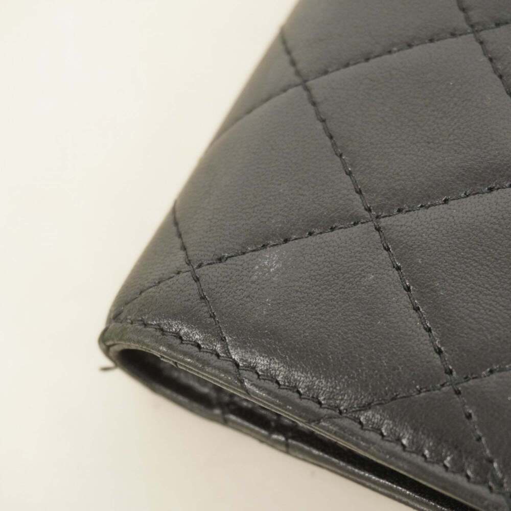 CHANEL Black Lambskin Leather Wallet - Picture 6 of 14